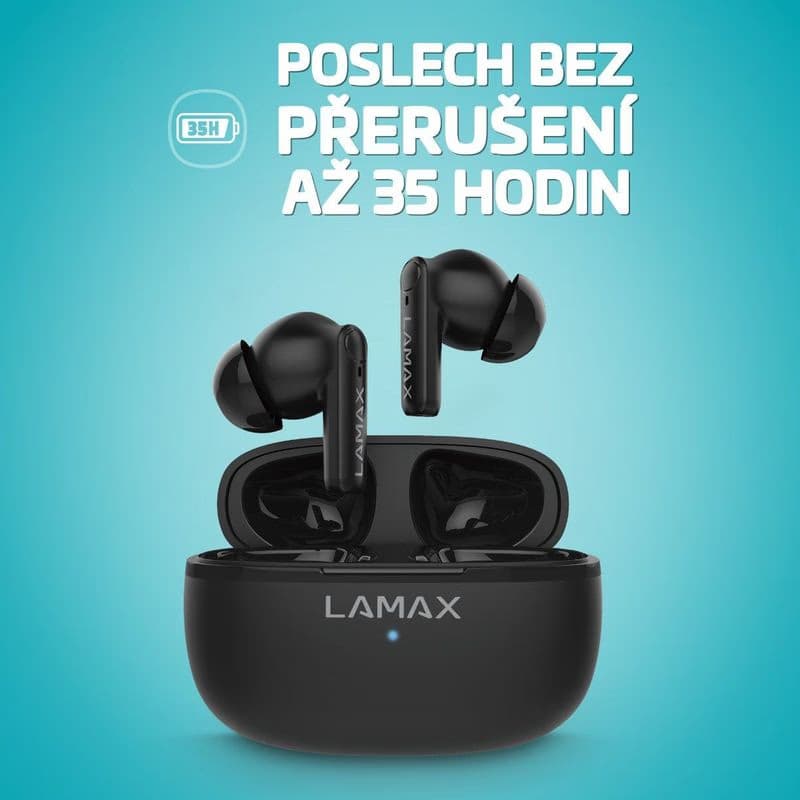 LAMAX Clips1 Play - špuntové slúchadlá - čierne 2