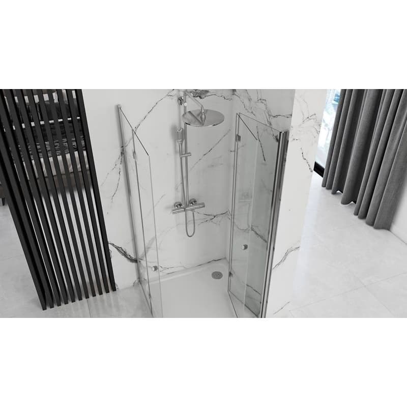 REA/S - Skladací sprchovací kút FOLD N2 70x90 KPL-07446 3