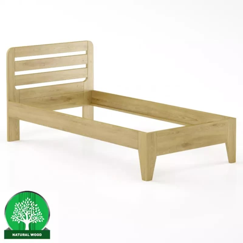 Posteľ buková LK189–100x200 rustikal 1
