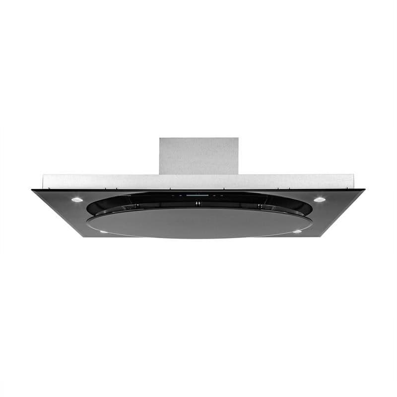 Klarstein Secret Service, digestor, 110 cm, stropný, 800 m³/h, sklo, LED, čierny 1