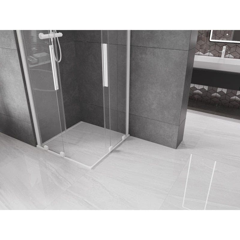 MEXEN/S - Velar Duo štvorcový sprchovací kút 90 x 90, transparent, biela 871-090-090-02-20 6