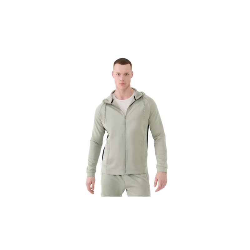 Pánska tréningová mikina so zipsom 4F SWEATSHIRT FNK-WSS25TFSWM513-44S-OLIVE 1