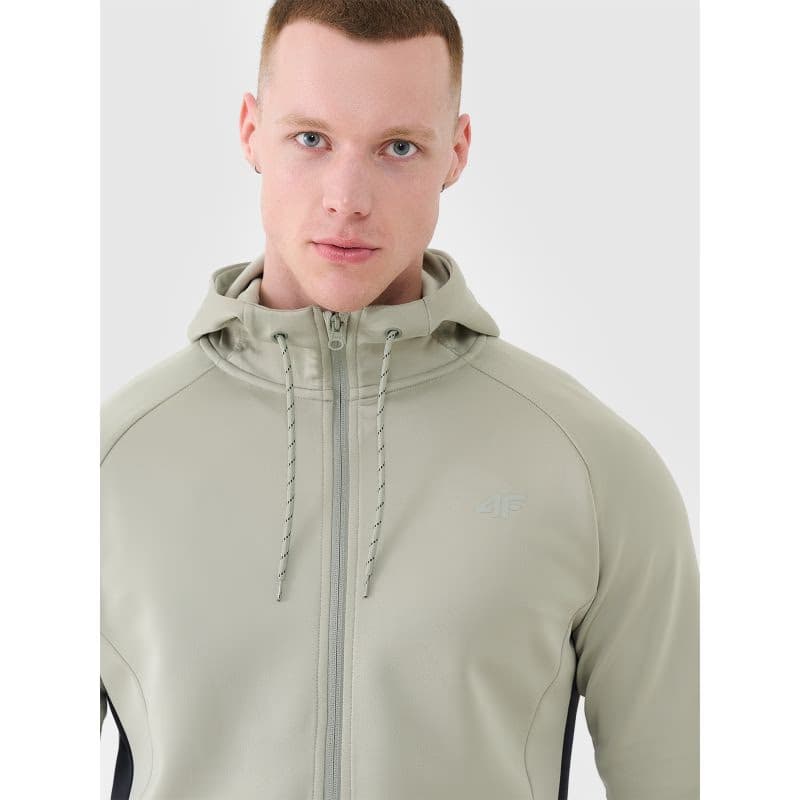 Pánska tréningová mikina so zipsom 4F SWEATSHIRT FNK-WSS25TFSWM513-44S-OLIVE 2