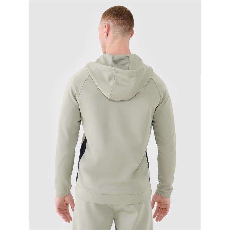Pánska tréningová mikina so zipsom 4F SWEATSHIRT FNK-WSS25TFSWM513-44S-OLIVE 3
