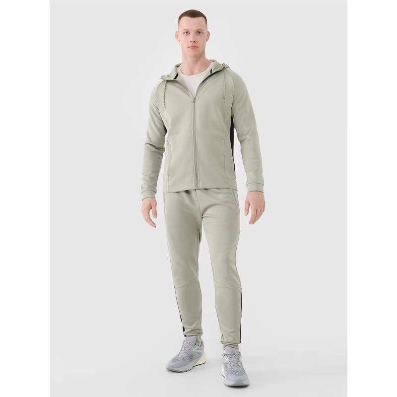 Pánska tréningová mikina so zipsom 4F SWEATSHIRT FNK-WSS25TFSWM513-44S-OLIVE 4