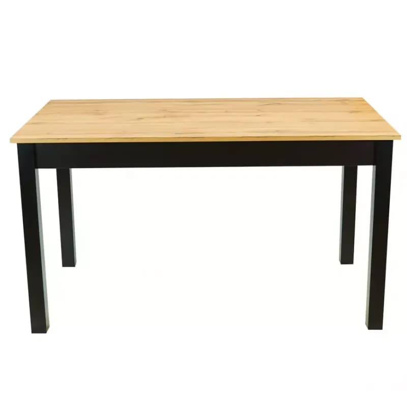 Rozkladací stôl St30 Jarek 160/200x80cm dub wotan, čierne nohy 1