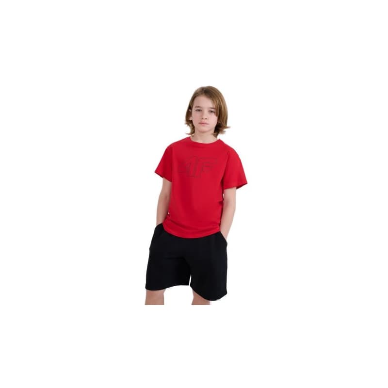 Chlapčenské tričko s krátkym rukávom 4F JUNIOR TSHIRT M2325-62S-RED 1