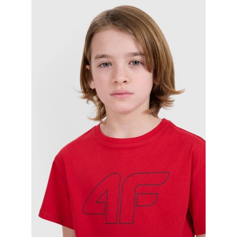 Chlapčenské tričko s krátkym rukávom 4F JUNIOR TSHIRT M2325-62S-RED 2