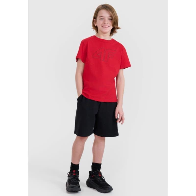 Chlapčenské tričko s krátkym rukávom 4F JUNIOR TSHIRT M2325-62S-RED 4