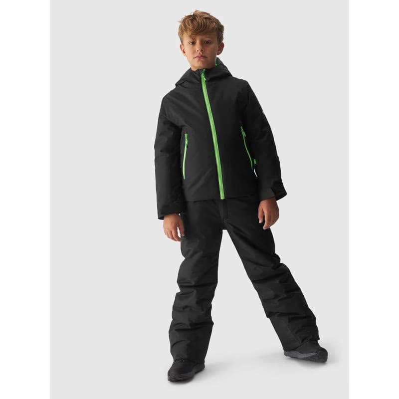 Chlapčenská lyžiarska bunda 4F JUNIOR TECHNICAL JACKET-JAW23TTJAM297-21S-BLACK 3