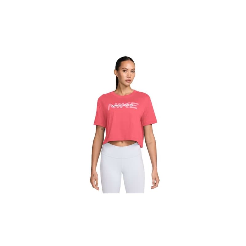 Dámske tréningové tričko s krátkym rukávom NIKE PRO W SS CRP TEE FA24-629 ASTER PINK 1