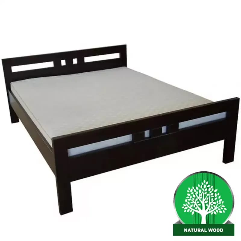 Posteľ Prezident 140x200 drevo jelša, farba wenge 1