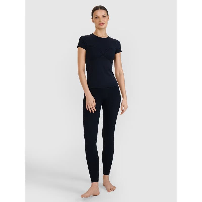 Dámske tréningové tričko s krátkym rukávom 4F TSHIRT FNK F1270-20S-DEEP BLACK 4