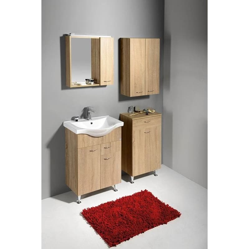 AQUALINE - ZOJA/KERAMIA FRESH skrinka horná 50x76x23cm, dub platin 51304 2