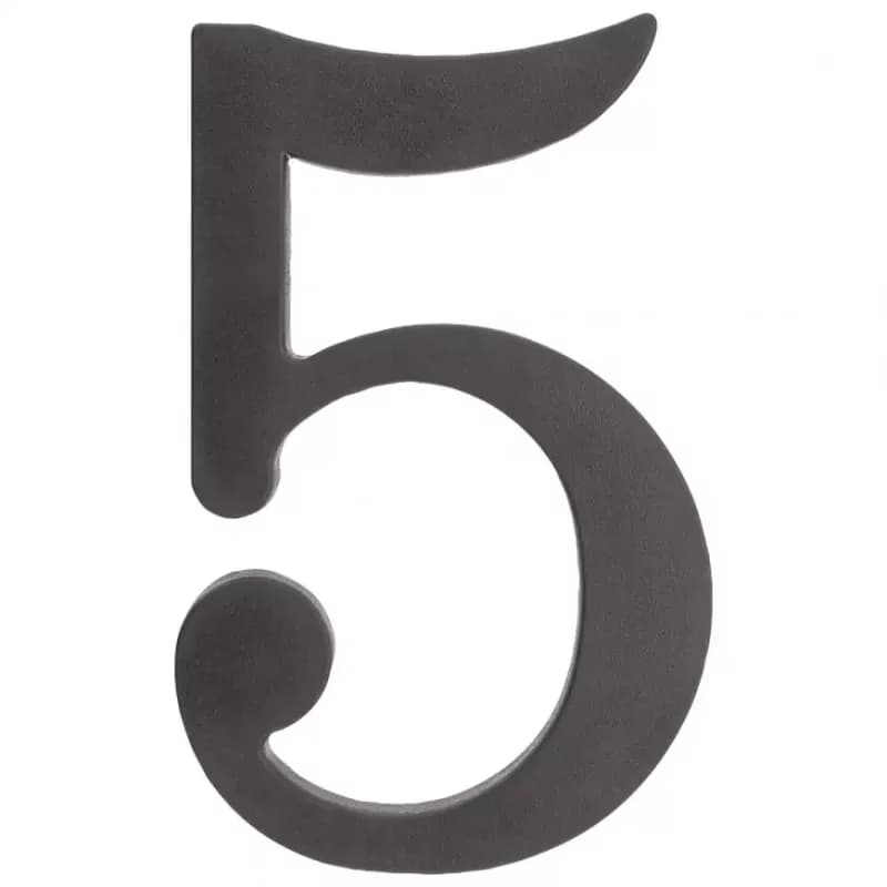 Čierna plastová číslica 5 1
