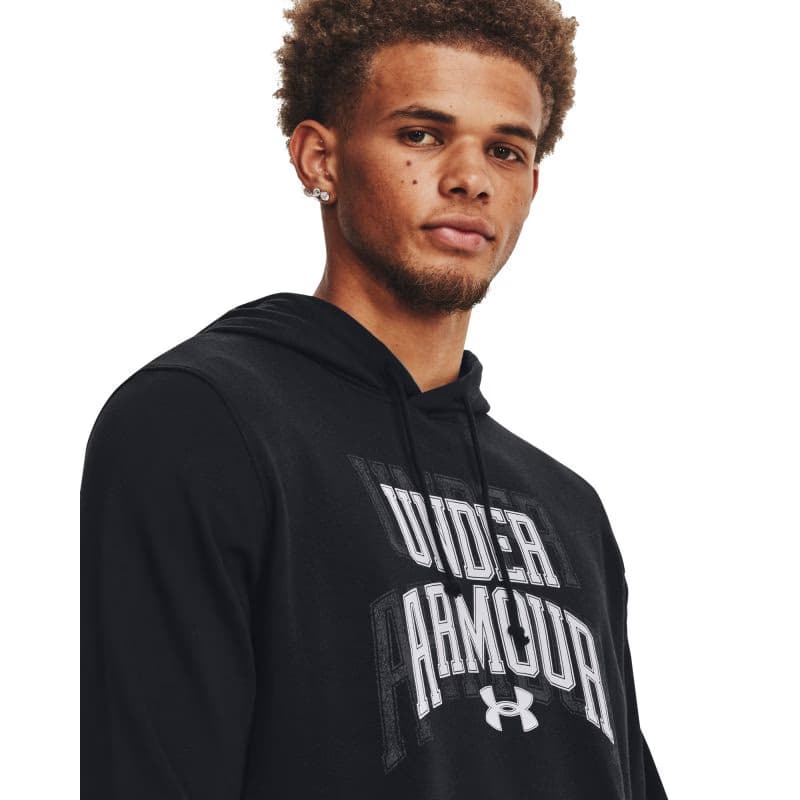 Pánska mikina s kapucňou UNDER ARMOUR UA Rival Terry Graphic HD-BLK 3