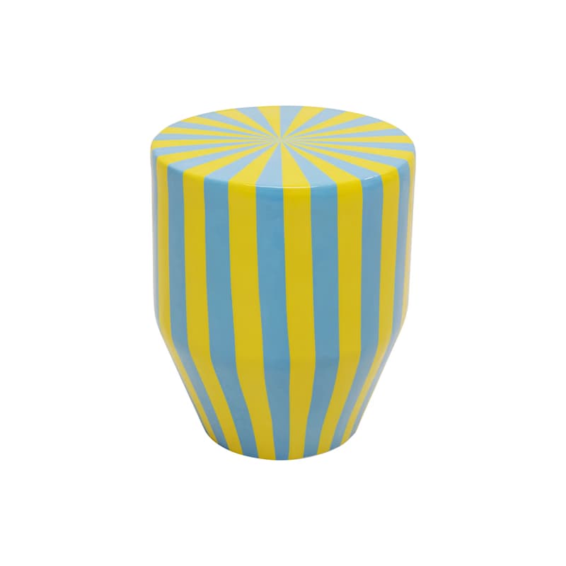 Príručný stolík Candy Stripes modrý Ø30cm 1