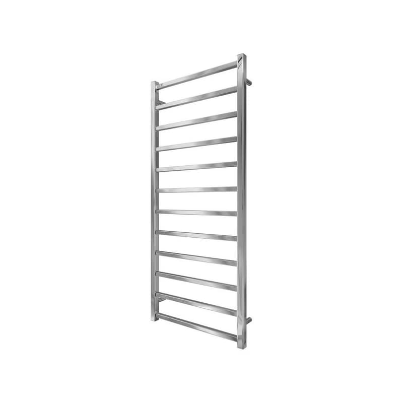 Mario-Radiators Kúpeľňový rebríkový radiátor INOX TOKIO 233W/230V 117x53 cm nerez/lesklý chróm 1.7.044616.P