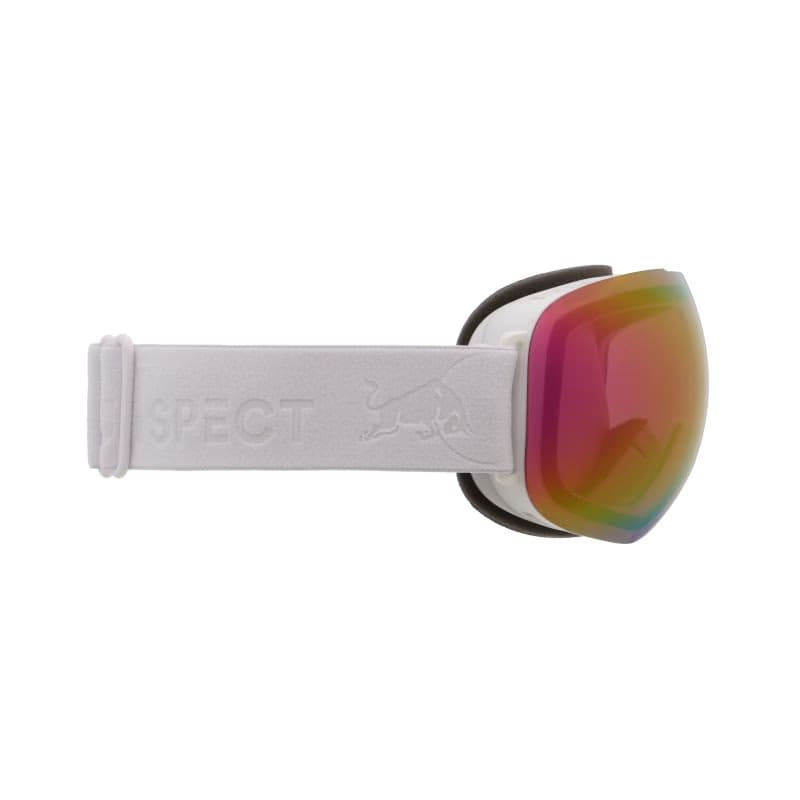 Lyžiarske okuliare RED BULL SPECT BENT-07RO2, white red with purple mirror 3