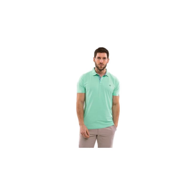 Pánske polo tričko s krátkym rukávom VOLCANO O-NIKOS-300-GREEN