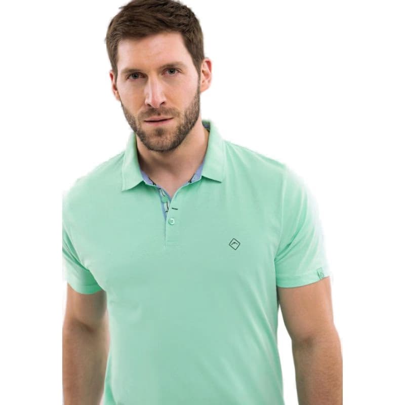 Pánske polo tričko s krátkym rukávom VOLCANO O-NIKOS-300-GREEN 2