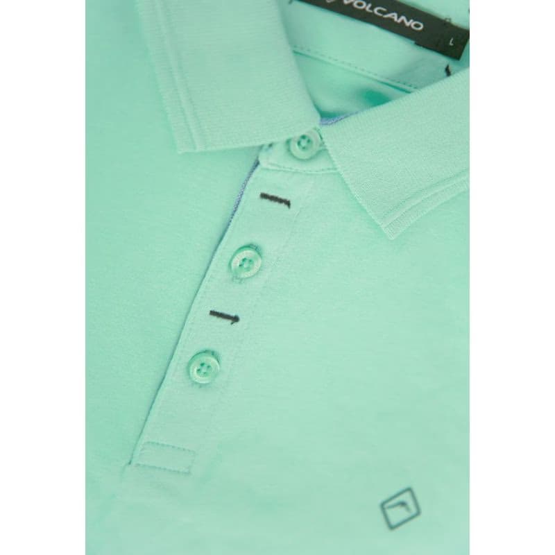Pánske polo tričko s krátkym rukávom VOLCANO O-NIKOS-300-GREEN 3