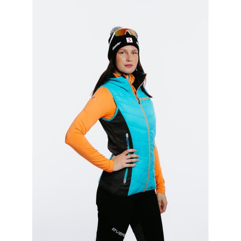Dámska vesta na skialp EVERETT SkiToura PRIMALOFT vest W blue 3