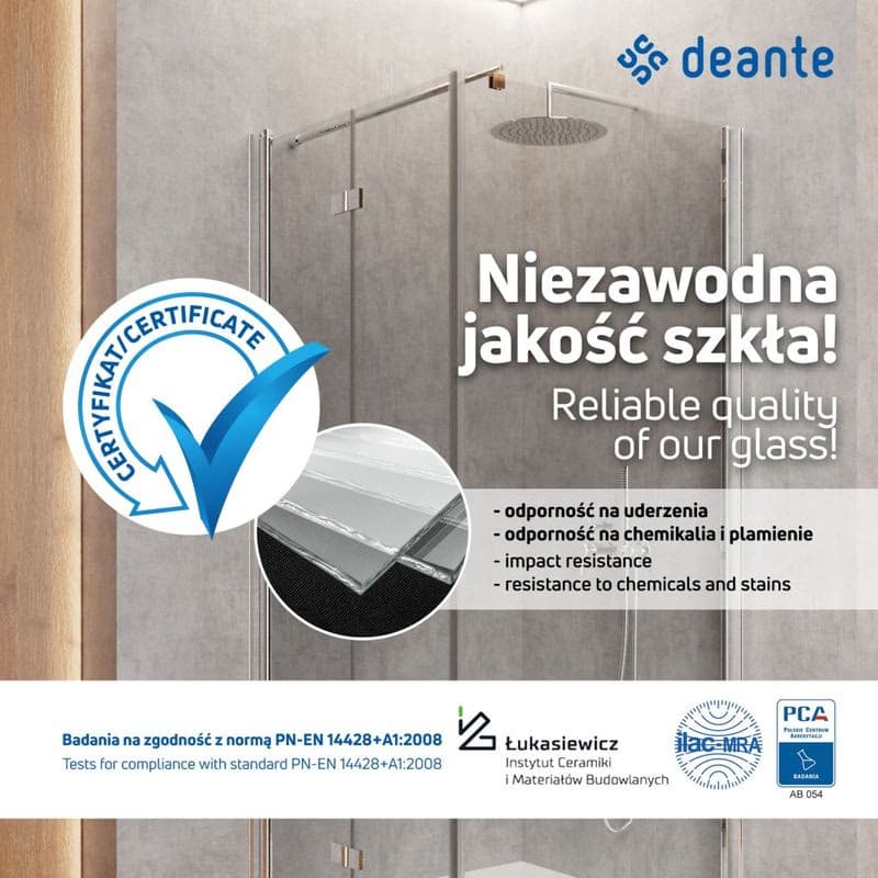DEANTE - Prizma Sprchová stena 80, walk-in KTJ_038P 2