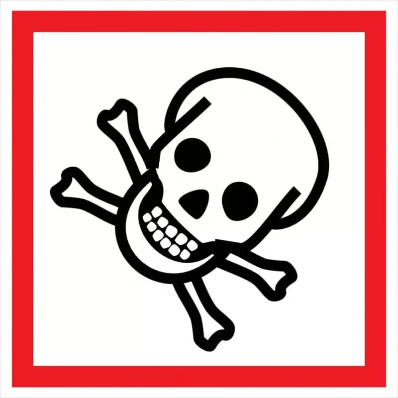Informačná nálepka – GHS06 - Toxické látky (symbol) 1