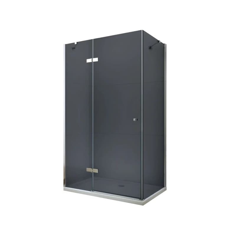 MEXEN/S - ROMA sprchovací kút 70x90, grafit, chróm 854-070-090-01-40