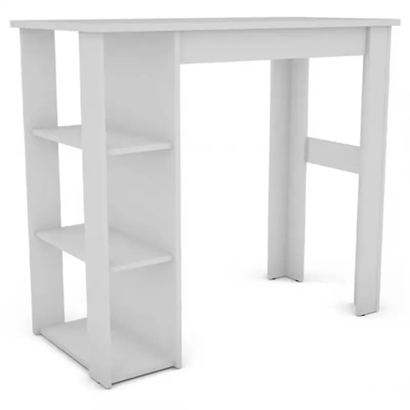 Barový stôl Vistig 120x58x108 cm biely 654773 1