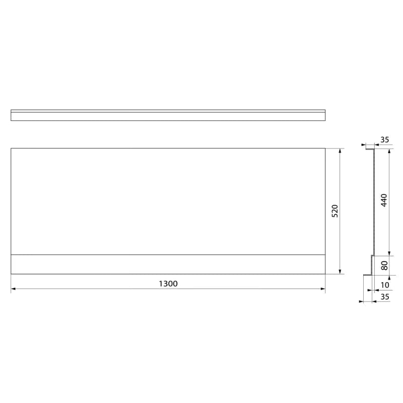 POLYSAN - COUVERT NIKA panel čelný 130x52cm 72852 3
