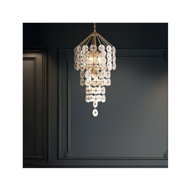 Elstead Quintiesse QN-MERIDIAN-9P-DG - Závesný luster na reťazi MERIDIAN 9xE14/40W/230V zlatý QN-MERIDIAN-9P-DG