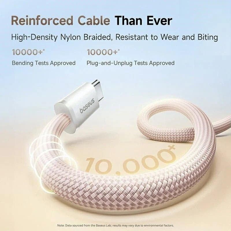 Baseus Dynamic 4 Pro Series Dátový Kábel USB-C - USB-C 100W 1m Baby Pink 3
