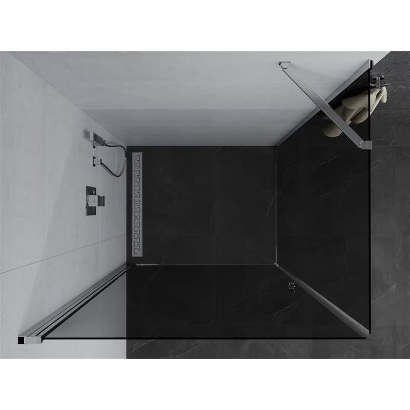 MEXEN/S - Pretória sprchovací kút 100x80, grafit, chróm 852-100-080-01-40 6