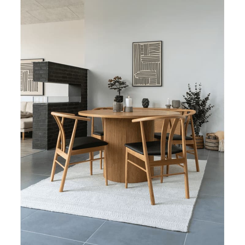 Elvisia Jedálenský stôl BOAVISTA | prírodná 120 cm 6