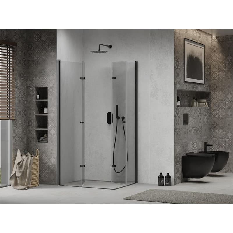 MEXEN/S - Lima Duo Lima Duo sprchovací kút 90 x 80, transparent, čierny 856-090-080-70-00-02 3