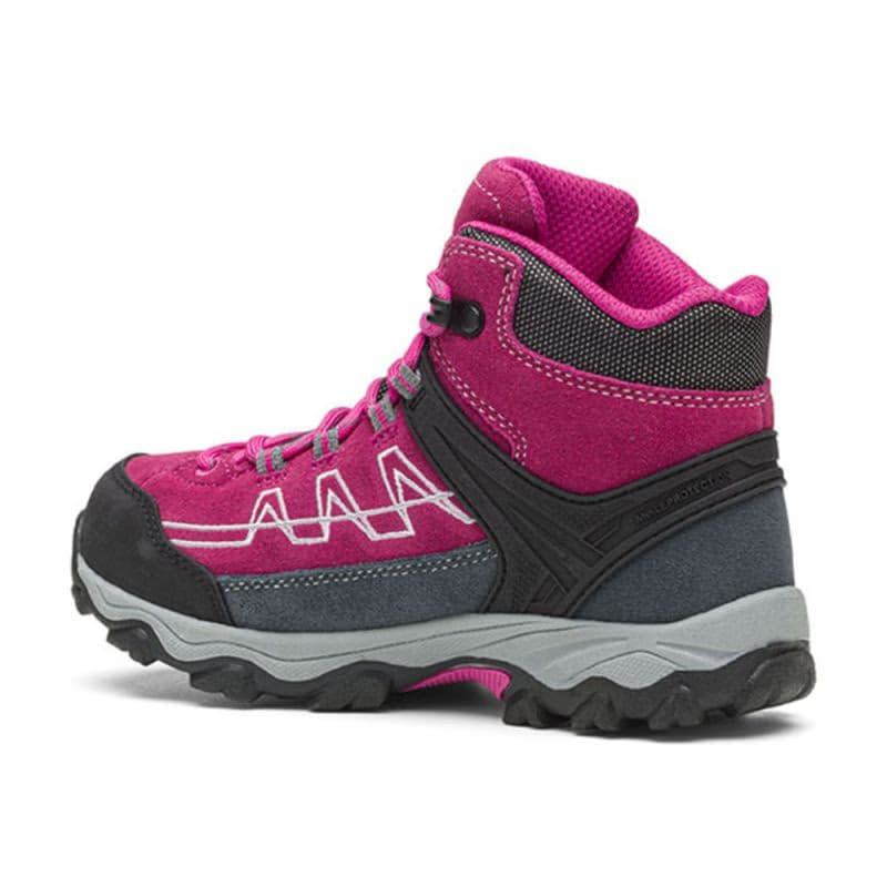 Dievčenská vysoká turistická obuv TREZETA Storm Wp Jr, Fuchsia Silver 4