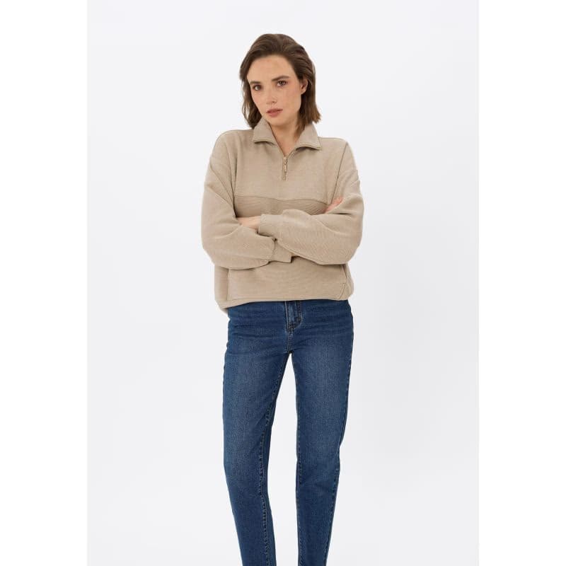 Dámska mikina VOLCANO B-MOXI-102-BEIGE 4