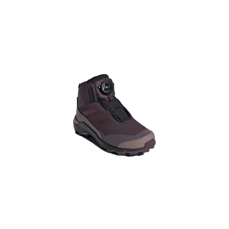 Dievčenské členkové zimné topánky ADIDAS Terrex Winter Mid Boa Rain.RDY shadow maroon red lilac
