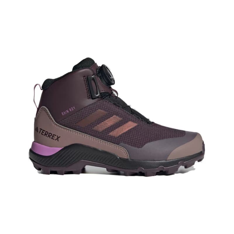 Dievčenské členkové zimné topánky ADIDAS Terrex Winter Mid Boa Rain.RDY shadow maroon red lilac 2
