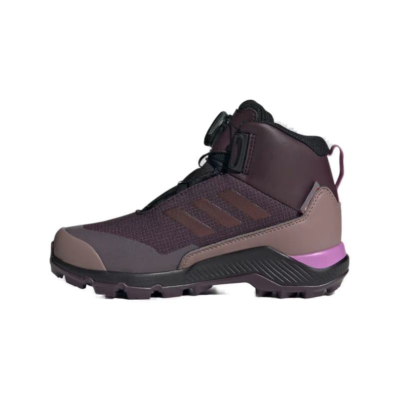 Dievčenské členkové zimné topánky ADIDAS Terrex Winter Mid Boa Rain.RDY shadow maroon red lilac 3