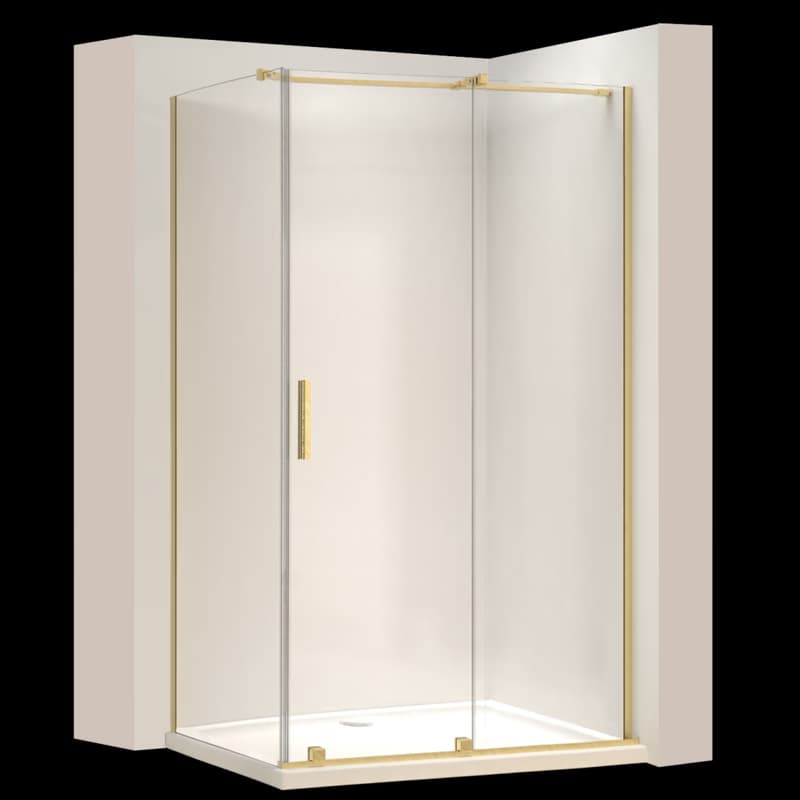 REA/S - Sprchová kabína Montana Gold Brush 140x100 KPL-K2521 2