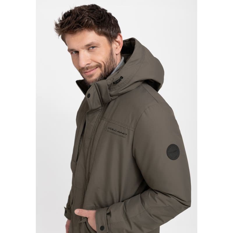 Pánska bunda VOLCANO J-HEROS-500-BROWN 4