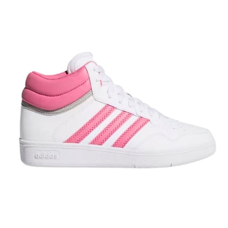 Dievčenská rekreačná obuv ADIDAS Hoops 4.0 Mid Jr cloud white pink fuchsia grey two 2