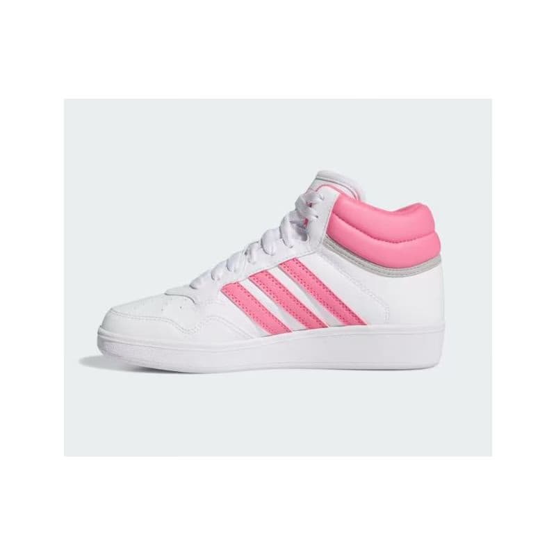 Dievčenská rekreačná obuv ADIDAS Hoops 4.0 Mid Jr cloud white pink fuchsia grey two 3