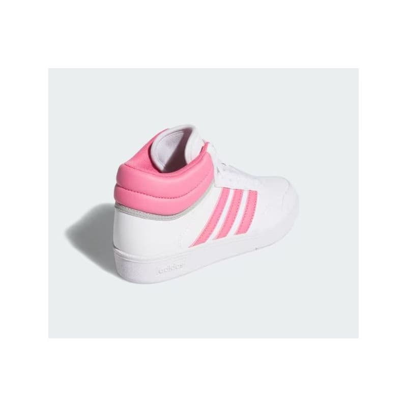 Dievčenská rekreačná obuv ADIDAS Hoops 4.0 Mid Jr cloud white pink fuchsia grey two 5