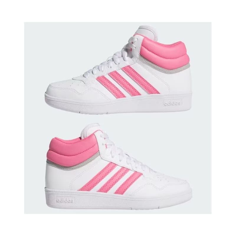 Dievčenská rekreačná obuv ADIDAS Hoops 4.0 Mid Jr cloud white pink fuchsia grey two 6