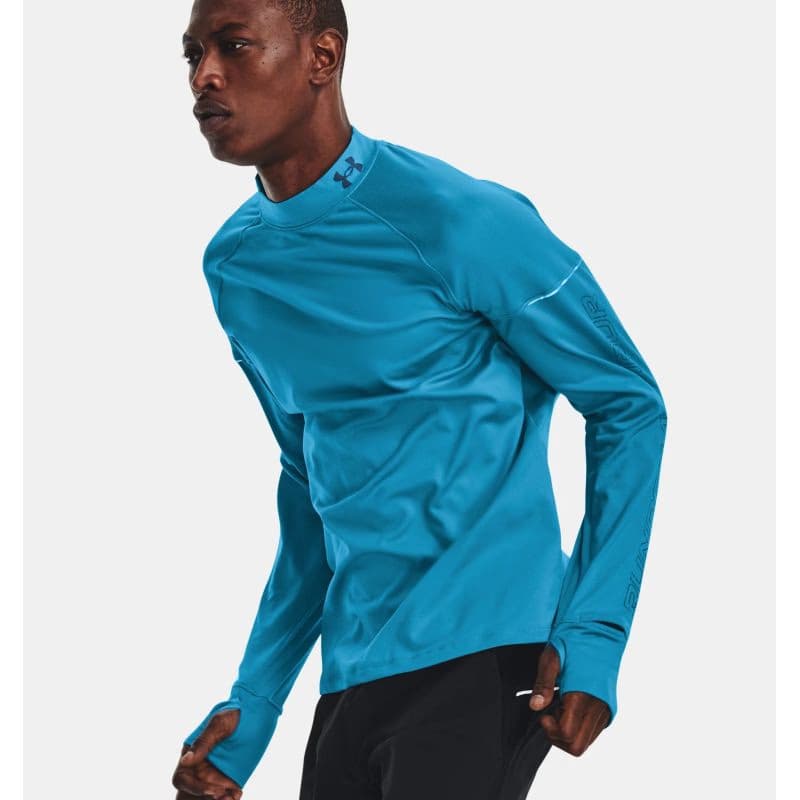 Pánske bežecké tričko s dlhým rukávom UNDER ARMOUR UA OUTRUN THE COLD LS-BLU-1373214-419 3