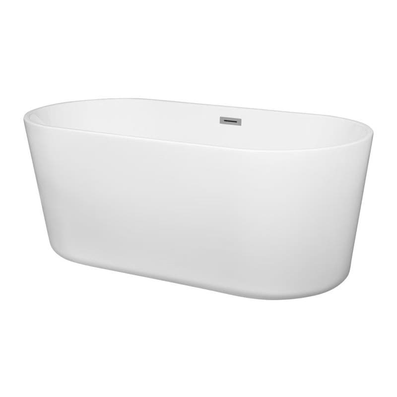 KERRA - Voľne stojaca vaňa Nora 157 cm + zátka + sifón 5907548109859